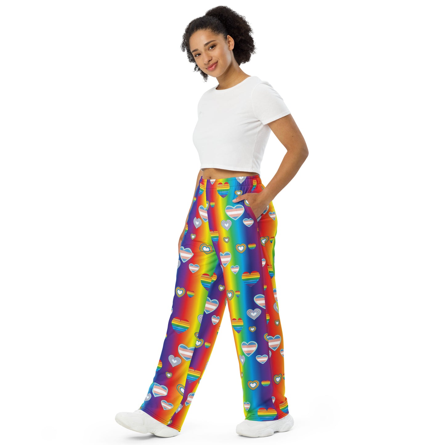Hearts of Pride Wide-leg pants