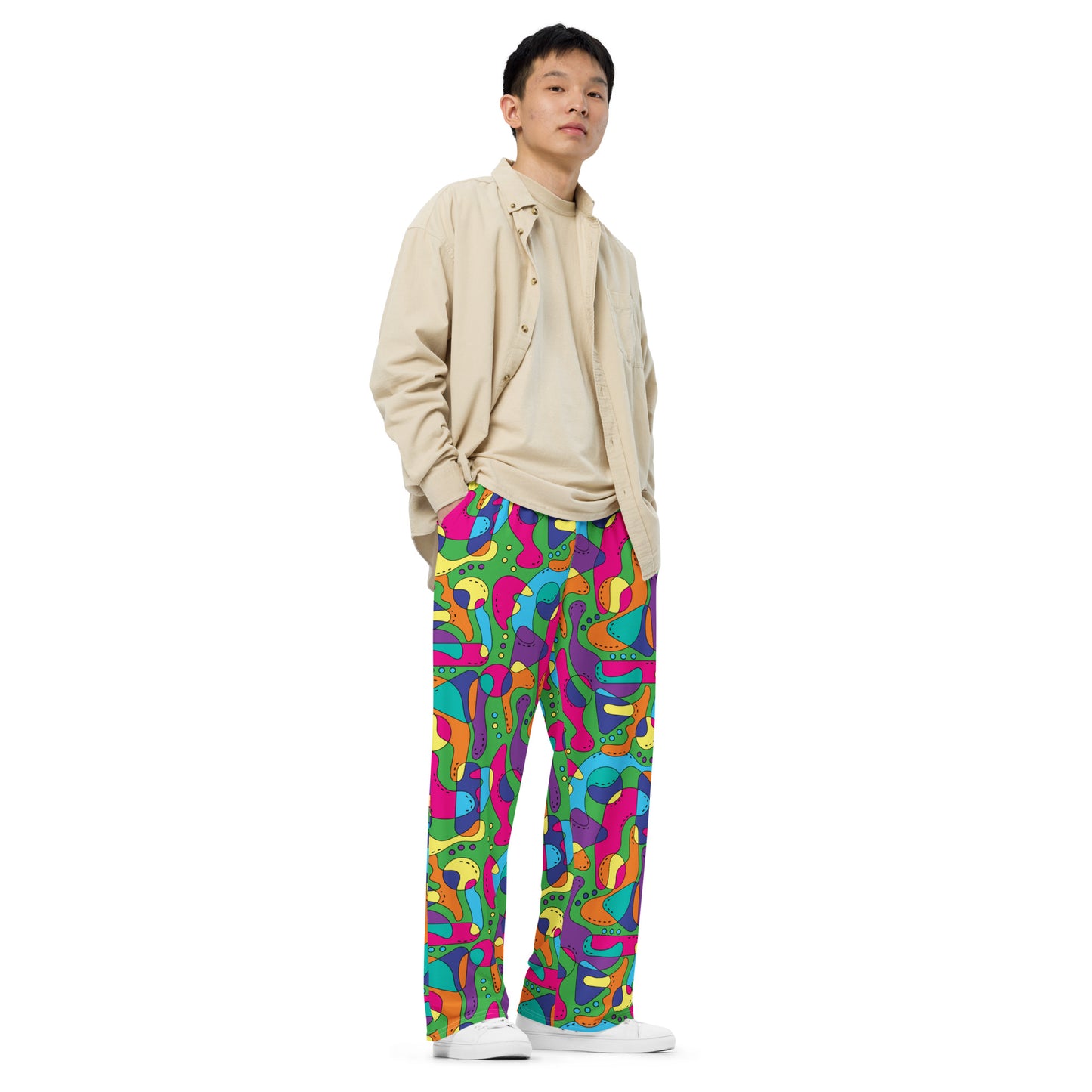 Colour Party Wide-leg Pants