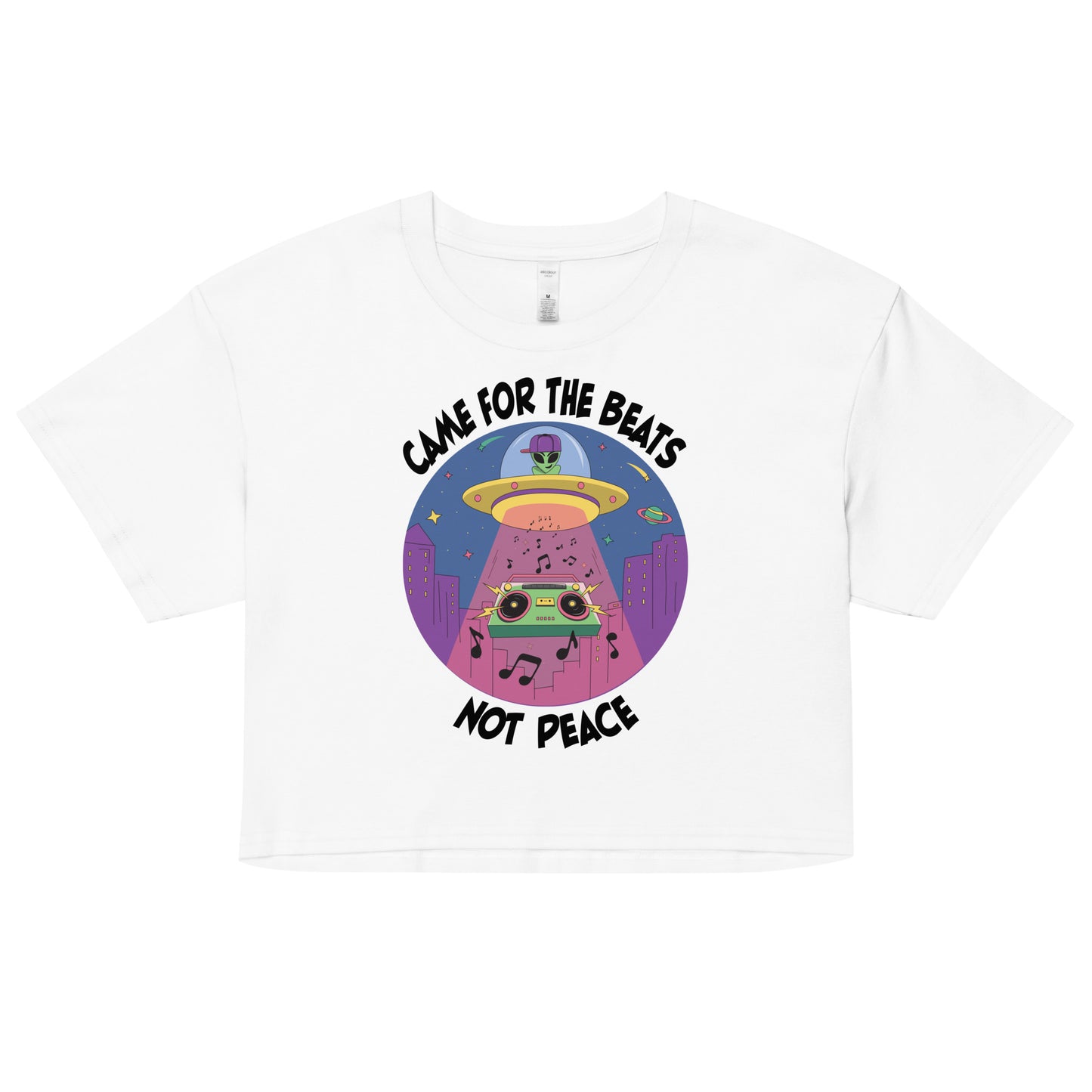 Alien Abduction Crop T-shirt