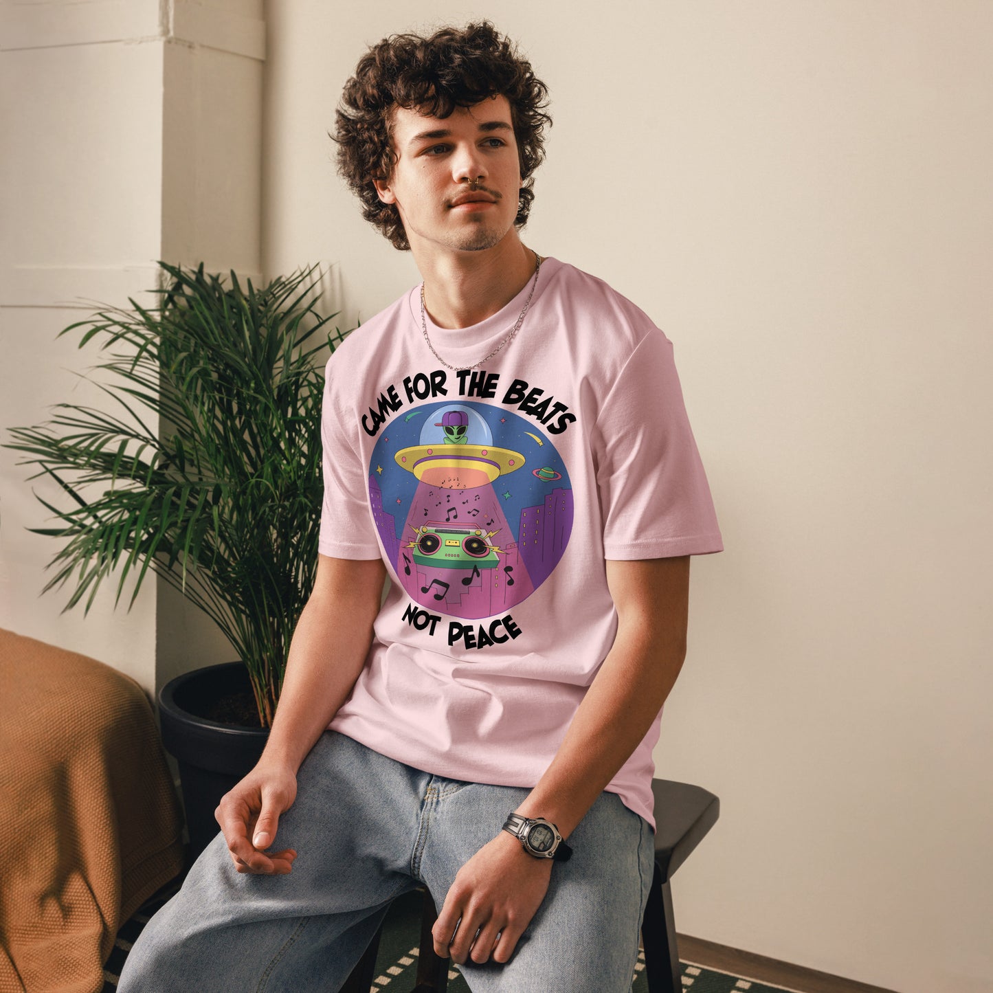 Alien Abduction Organic Cotton T-shirt